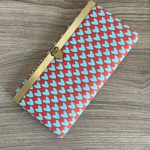BDG Hearts with Metal Clasp Wallet